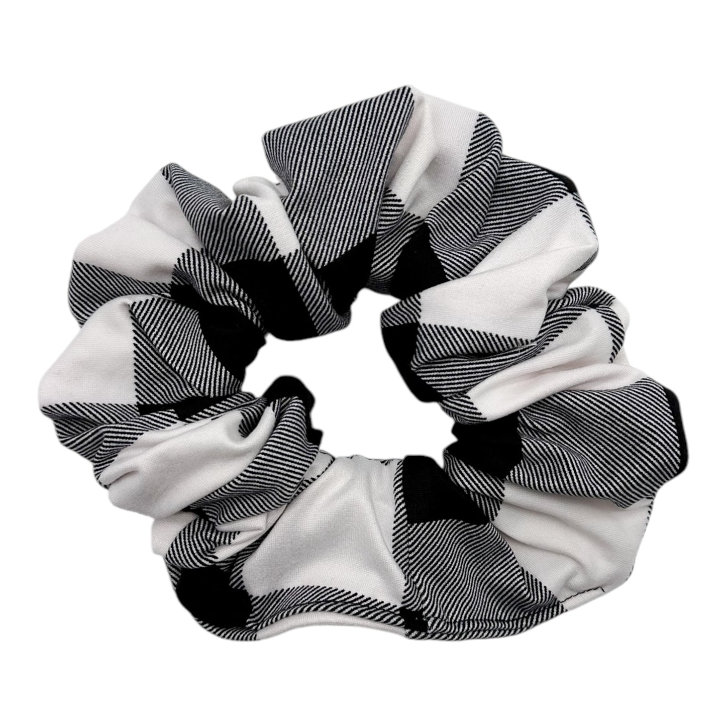 WHITE BUFFALO PLAID - OVERSIZED SCRUNCHIE