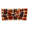 BLACK/CREAM/RUST FLANNEL - FRONT KNOT