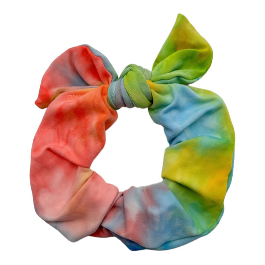 RAINBOW TIE-DYE - BOW SCRUNCHIE