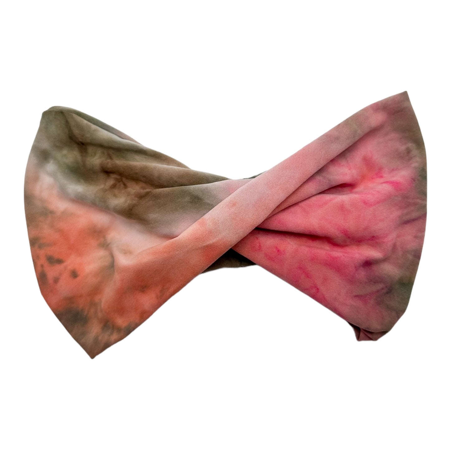 PINK / PEACH / OLIVE GREEN TIE-DYE - TWIST