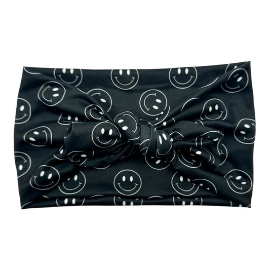 IVORY HAPPY FACES - WIDE TIE