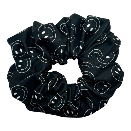 IVORY HAPPY FACES - OVERSIZED SCRUNCHIE