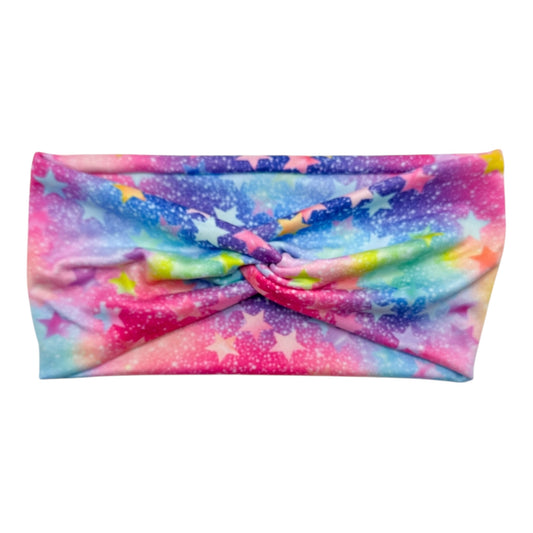 RAINBOW BURST STARS - FRONT KNOT