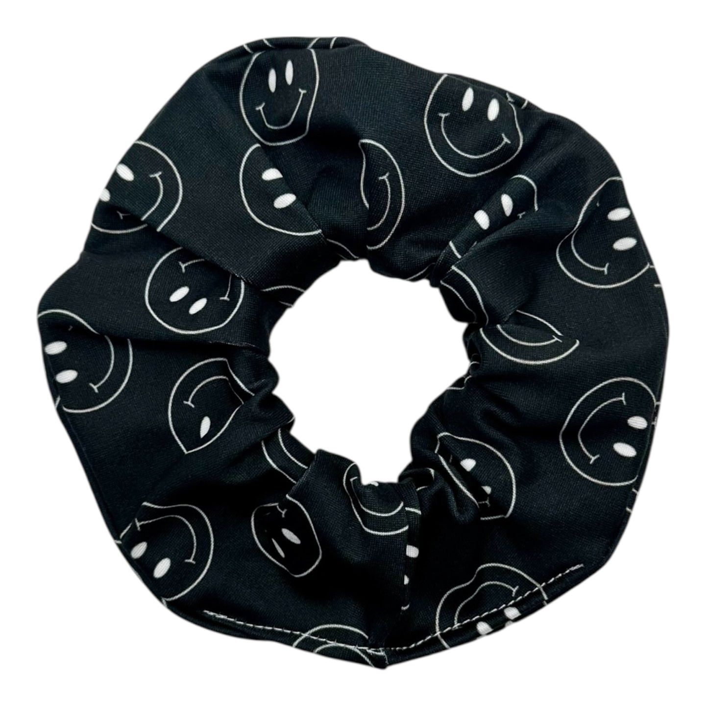 IVORY HAPPY FACES - REGULAR SCRUNCHIE
