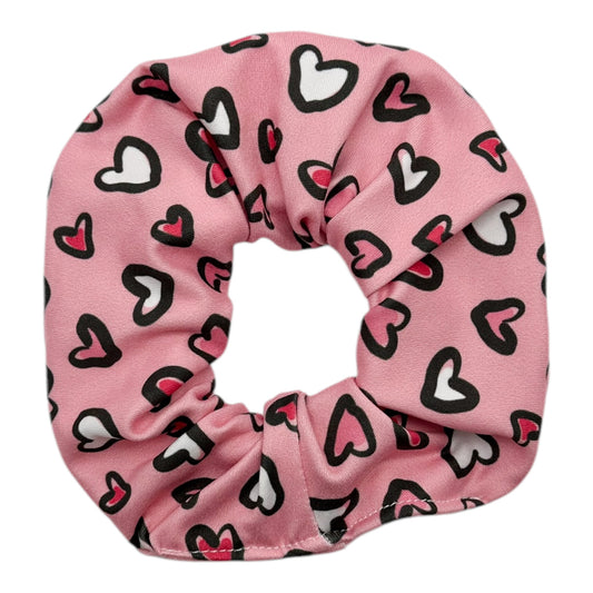 LEOPARD HEARTS - SCRUNCHIE