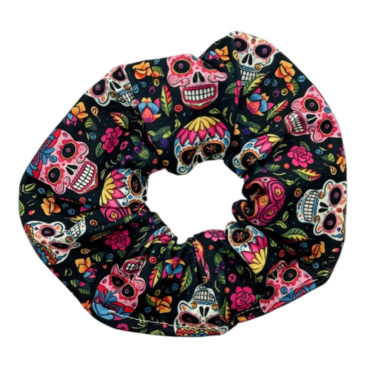 COLORFUL SUGAR SKULLS - SCRUNCHIE