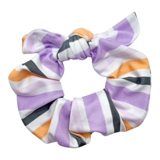 HALLOWEEN STRIPES - BOW SCRUNCHIE