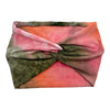 PINK / PEACH / OLIVE GREEN TIE-DYE - THICK KNOT