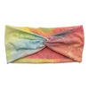 LIGHT PINK/YELLOW/BLUE TIE-DYE - FRONT KNOT