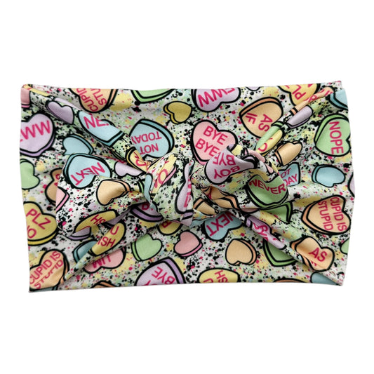 EWW SPLATTER CONVO HEARTS - WIDE TIE