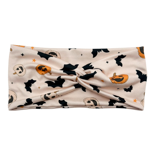 PUMPKINS & BATS - FRONT KNOT