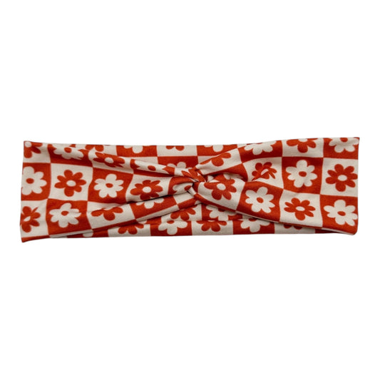 RUST DAISY CHECKERS - TINY KNOT