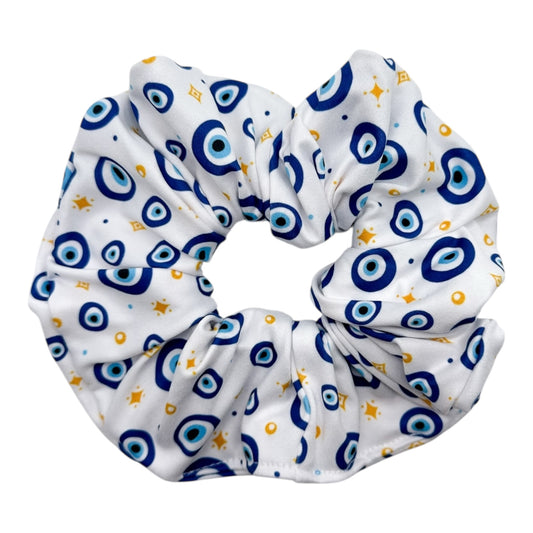 EVIL EYES & GOLDEN STARS - OVERSIZED SCRUNCHIE