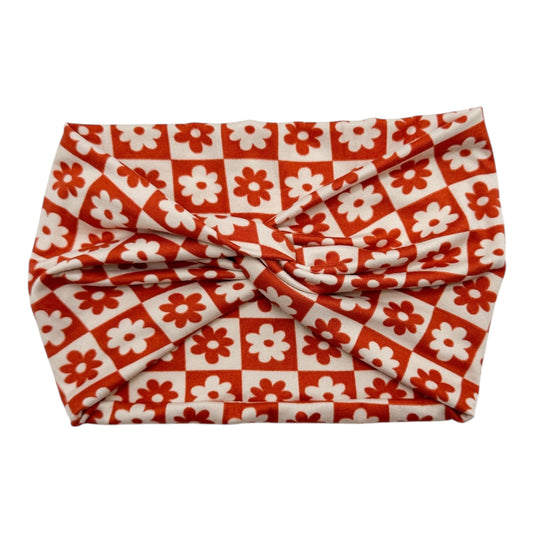 RUST DAISY CHECKERS - COCO