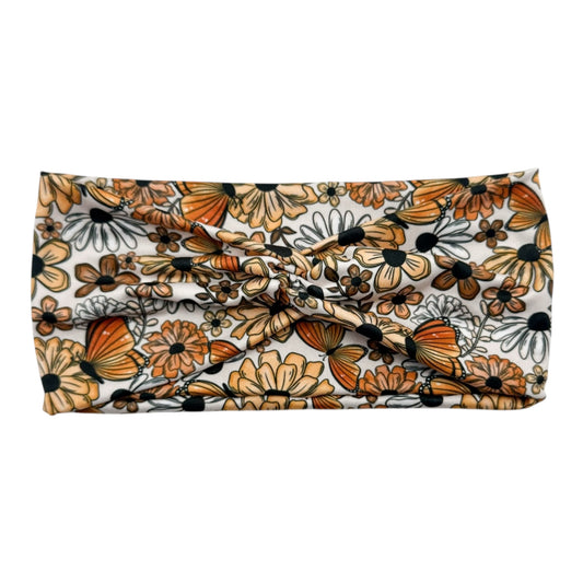 AUTUMN FLORAL & BUTTERFLIES - FRONT KNOT