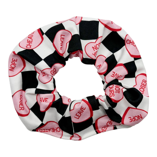 I HATE YOU CHECKERS - SCRUNCHIE