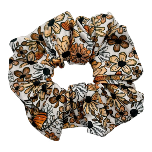 AUTUMN FLORAL & BUTTERFLIES - OVERSIZED SCRUNCHIE