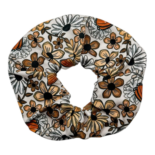 AUTUMN FLORAL & BUTTERFLIES - REGULAR SCRUNCHIE