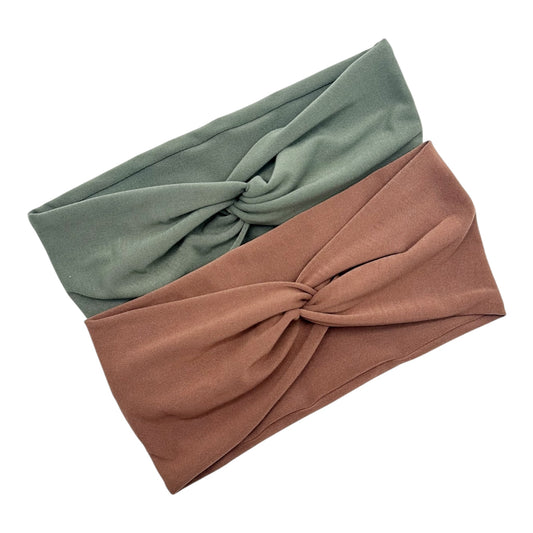 SAGE/TAN 2 PACK - FRONT KNOT