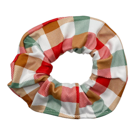 HOLIDAY CHECKERED PLAID - REGULAR SCRUNCHIE