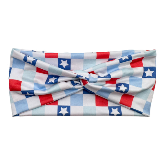 CHECKERS & STARS - FRONT KNOT