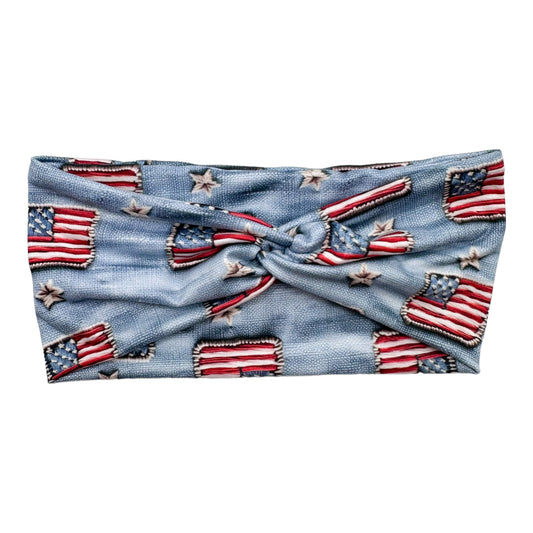 FLAGS ON DENIM - FRONT KNOT