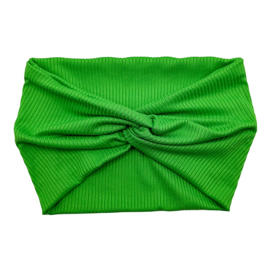 KELLY GREEN - SMALL RIBBED - THICK KNOT