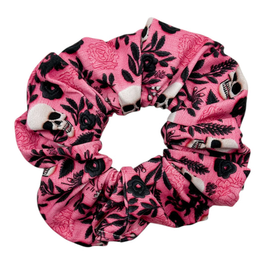 SKULLS & KNIT FLORAL - OVERSIZED SCRUNCHIE