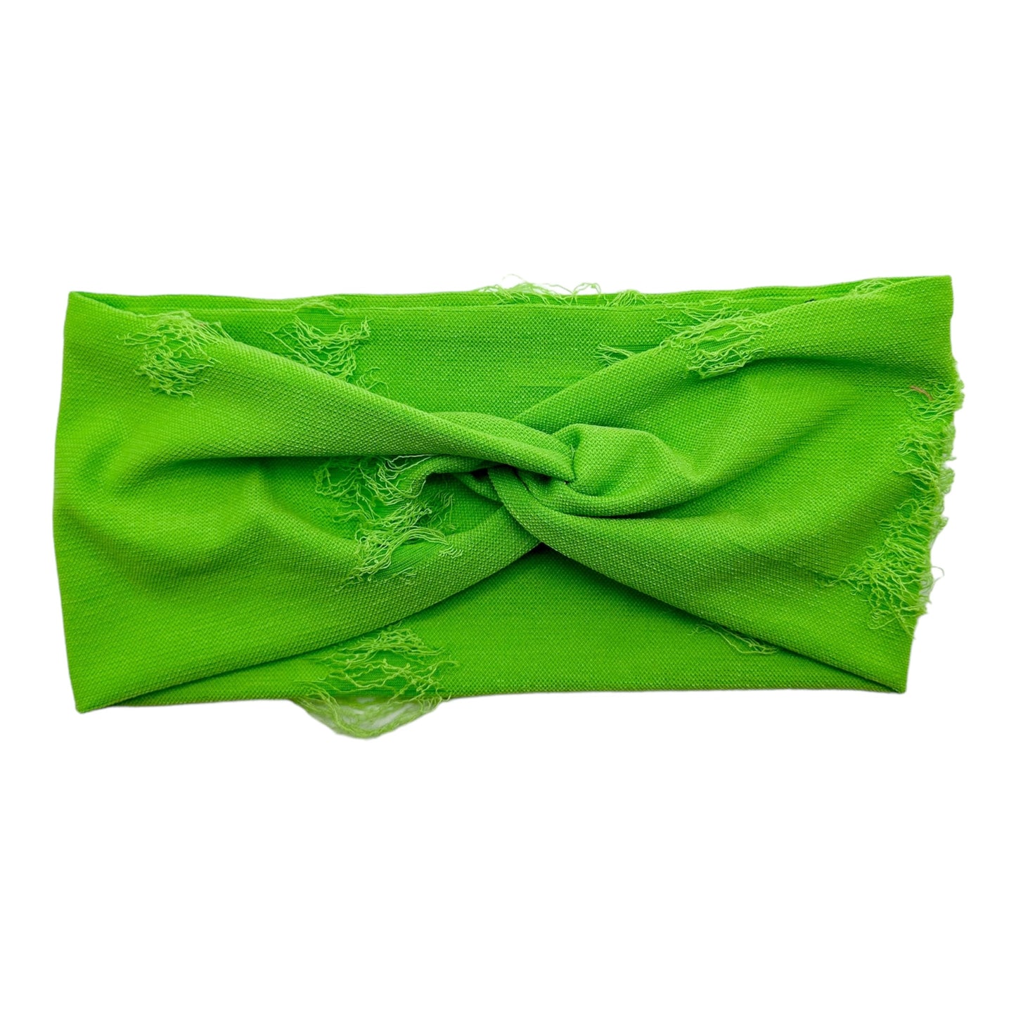 HIGHLIGHTER GREEN - DISTRESSED - FRONT KNOT