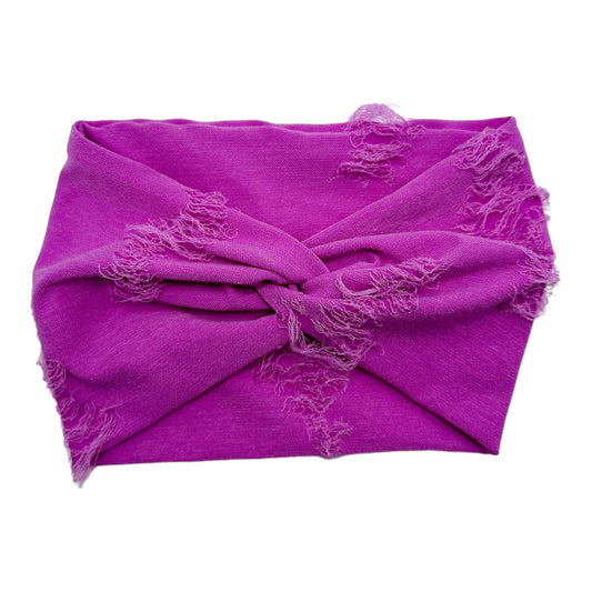 PURPLE - DISTRESSED - THICK KNOT