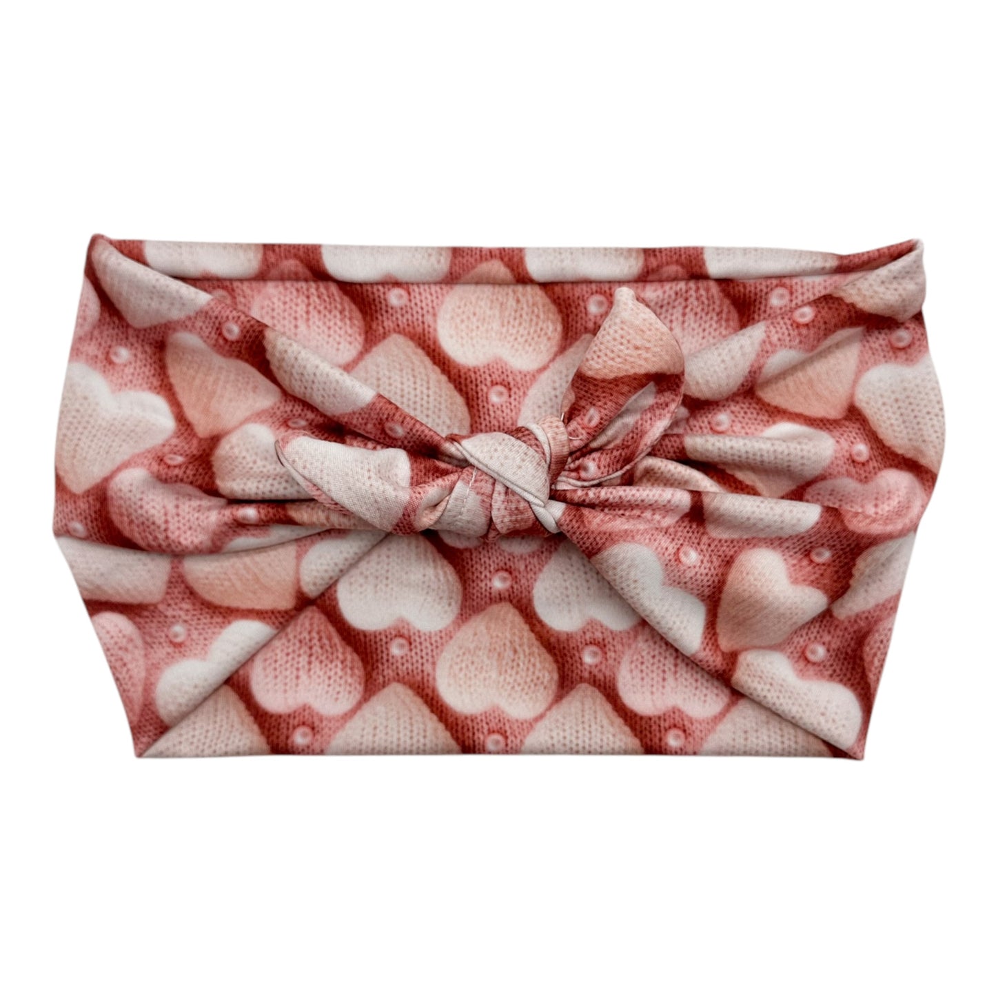 PINK KNIT HEARTS - LUXE