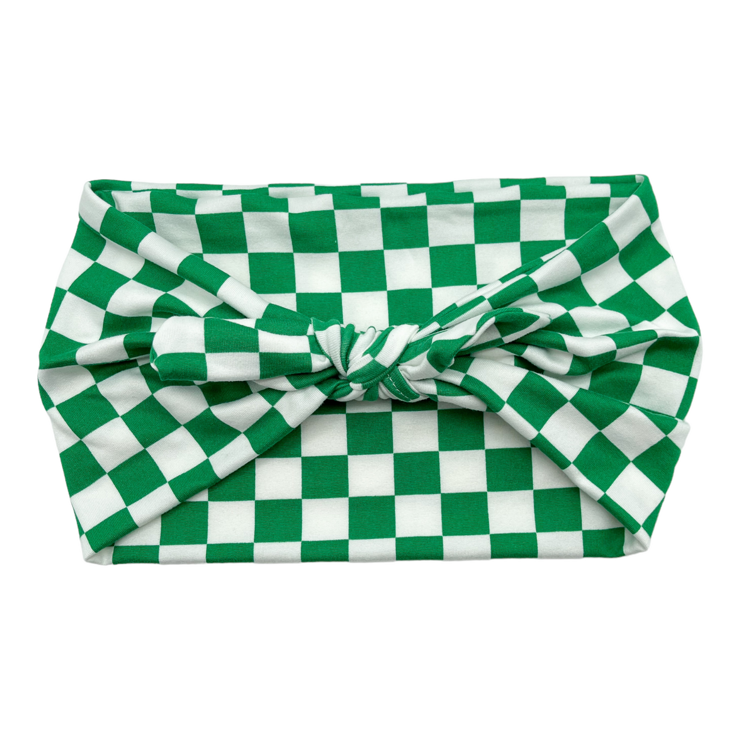 GREEN & WHITE CHECKERS - LUXE