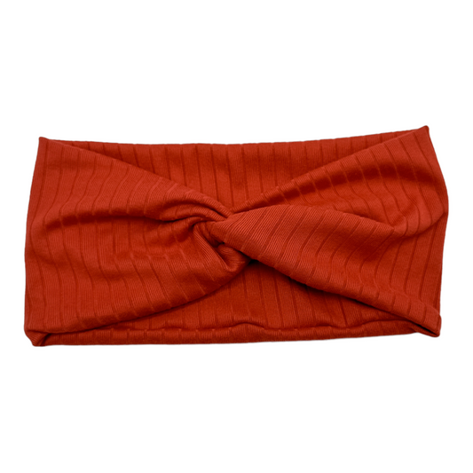 RIBBED - TERRACOTTA  - FRONT KNOT