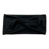 RIBBED - BLACK - FRONT KNOT