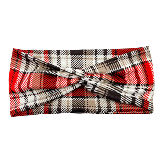 HOT CHOCOLATE PLAID - FRONT KNOT
