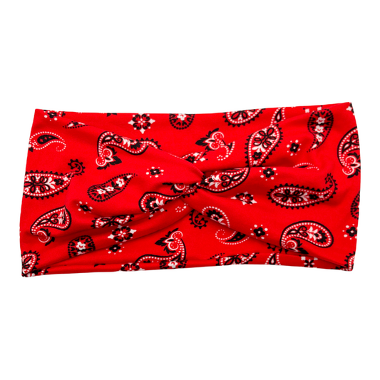 RED BANDANA - FRONT KNOT