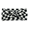 BLACK & WHITE CHECKERS - FRONT KNOT
